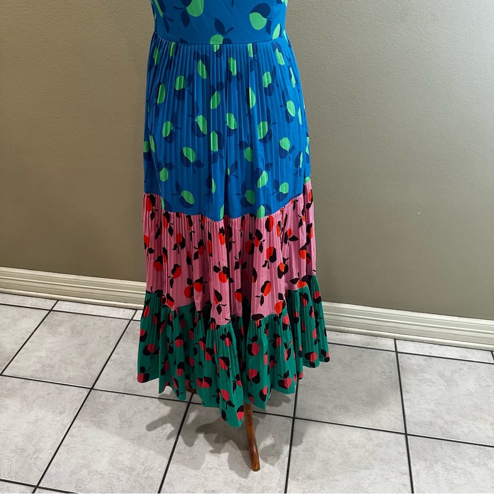 Kate Spade Blue, Pink, and Green Ruffle Dress - Picture 13 of 16